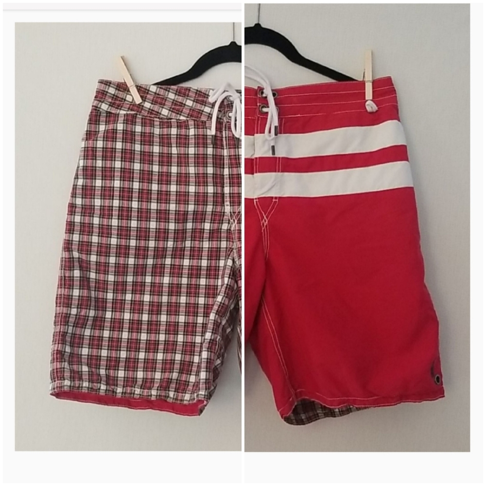 Ralph Lauren reversible swim trunks, 32